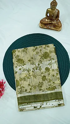 Kota Cotton Regular Saree – Cream Collection