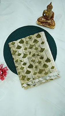 Kota Cotton Regular Saree – Cream Collection