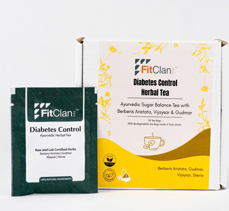 Diabetes Control Herbal Tea | Ayurvedic Sugar Balance Tea with Gudmar & Vijaysar
