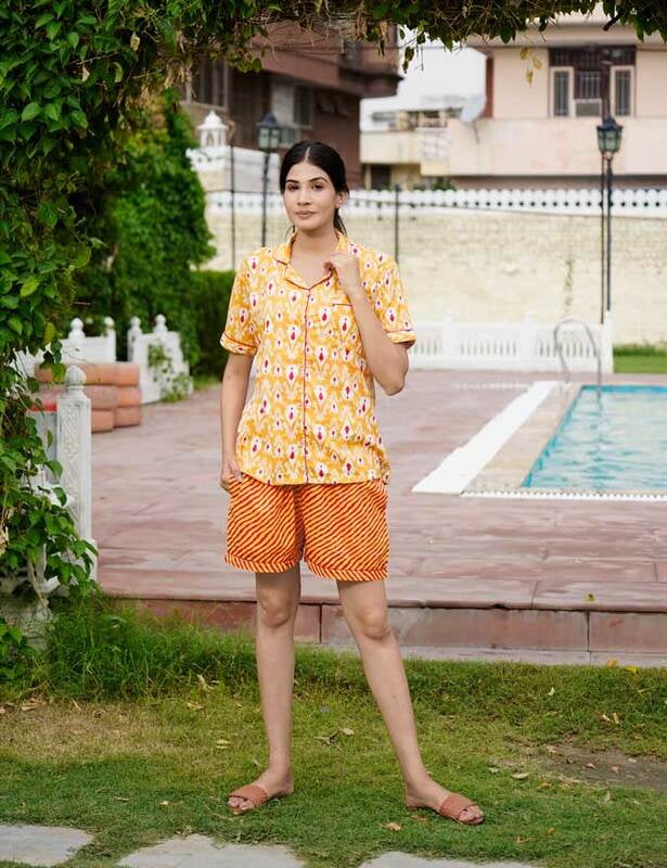 Cotton Shirt Short Set Cotton Shirt Short Set