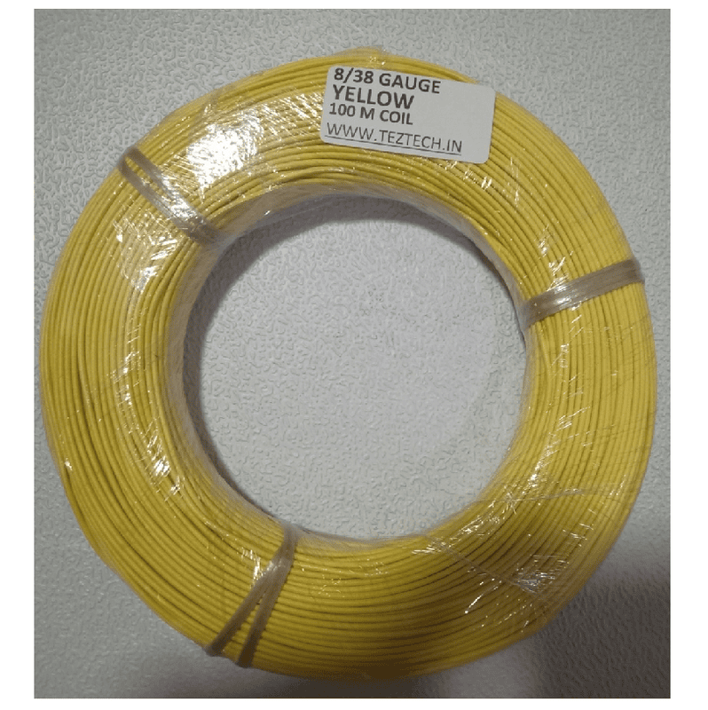(CW1) 8/38 YELLOW WIRE 100 METER COIL