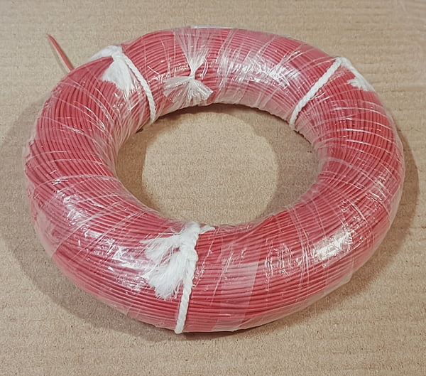 (CW29) 14/38  RED WIRE 200 METER COIL