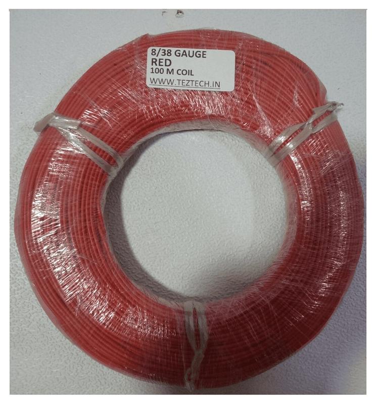 (CW4) 8/38 RED WIRE 100 METER COIL