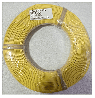 (CW8) 10/38 YELLOW WIRE 100 METER COIL