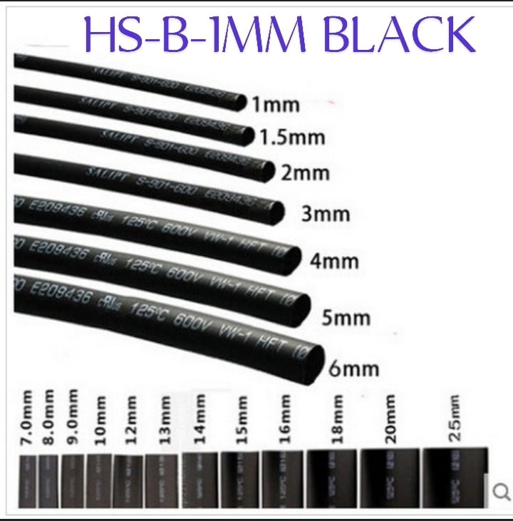 (HS18) HS-B-1 MM BLACK 10 METER