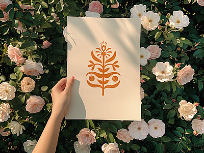 Elegant floral Art Poster I Minimalistic Art Poster