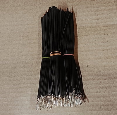 (RMCNN32)  14.38 MALE BLACK/GRAY CRIMP WIRE ( PACK OF 50 )