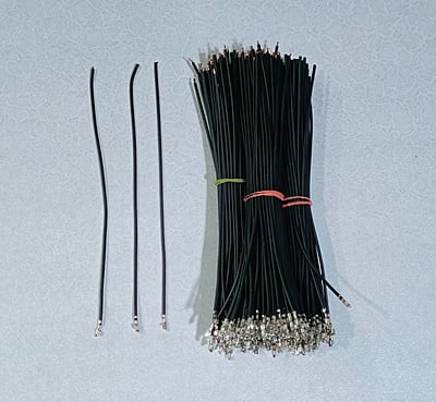 (RMCNN33) 14.38 FEMALE BLACK/GRAY CRIMP WIRE ( PACK OF 50 )