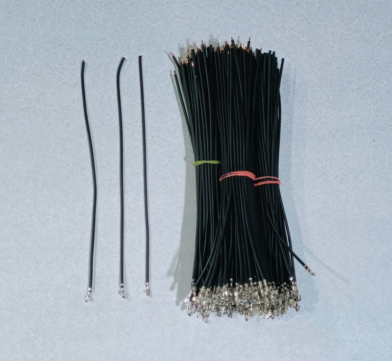(RMCNN33) 14.38 FEMALE BLACK/GRAY CRIMP WIRE ( PACK OF 50 )