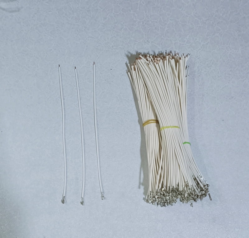 (RMCNN35) 14.38 FEMALE WHITE CRIMP WIRE (PACK OF 50)