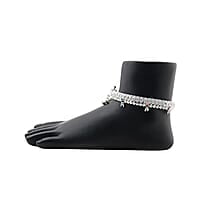 Sterling Silver Small Drops Anklet