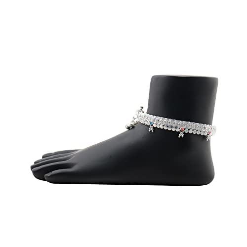 Sterling Silver Small Drops Anklet