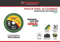 4-Inch  Cut off Wheels for Metal and Stainless Steel Cutting - Green