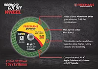 4-Inch  Cut off Wheels for Metal and Stainless Steel Cutting - Green