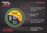 4-Inch  Cut off Wheels for Metal and Stainless Steel Cutting - Green