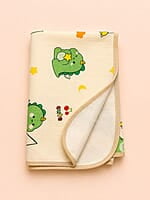 Muslin Dry Sheet Bed Protector – (70 × 90cm) - Dino Land Muslin Dry Sheet Bed Protector – (70 × 90cm) - Dino Land