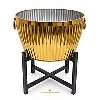 ROUND DUSTBIN GOLD LINING