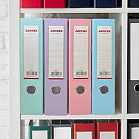 A4 Pastel Blue Paperbacked Lever Arch File by Janrax