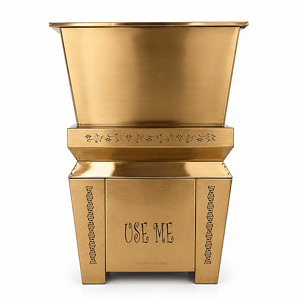 SQUARE DUSTBIN GOLD SHEET