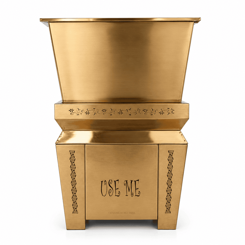 SQUARE DUSTBIN GOLD SHEET