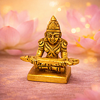 Brass Annapoorani Idol | Goddess Annapurna Statue for Home Pooja Room & Temple Décor