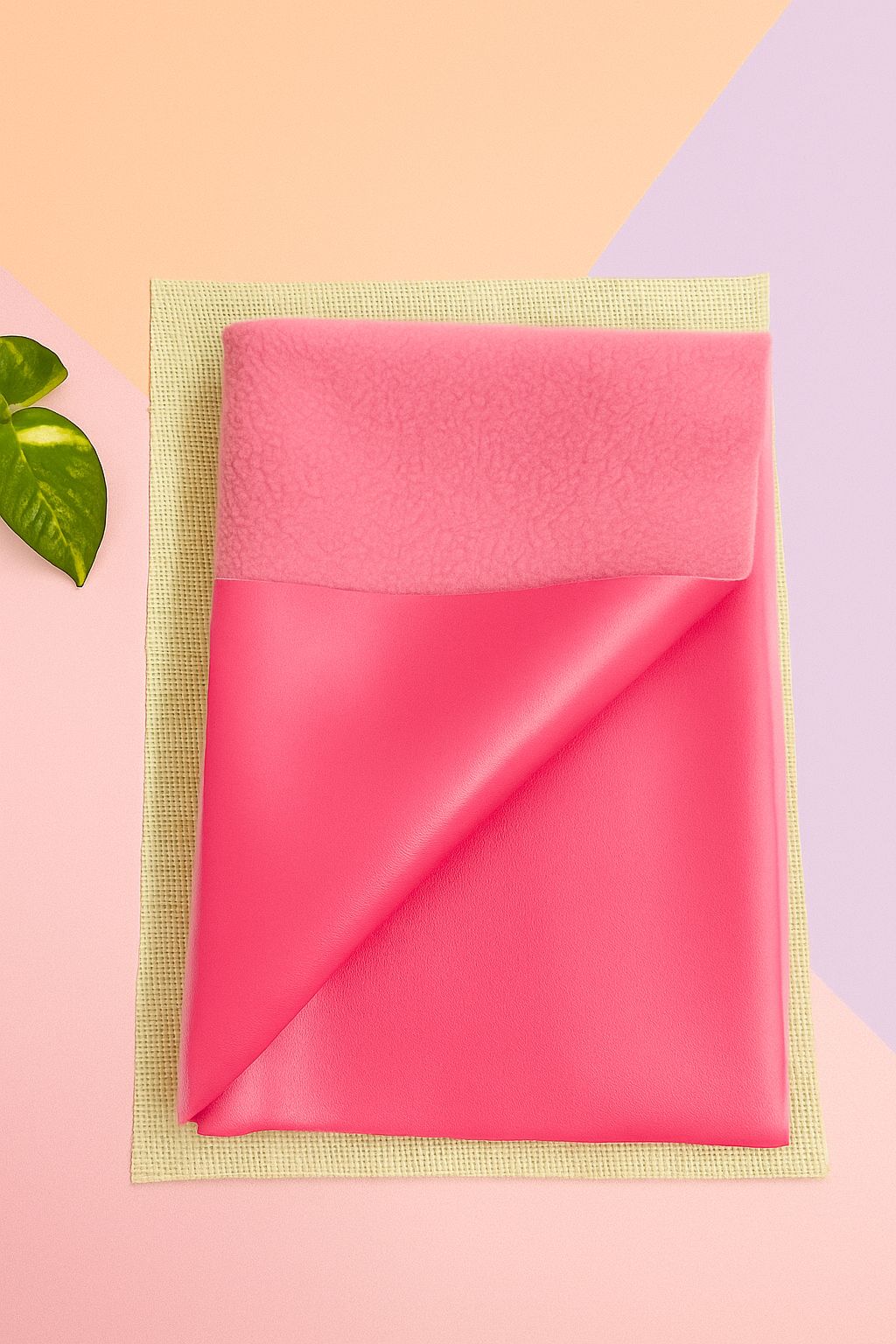 2in 1 Baby Dry Sheet / Oil Massage Mat - Cotton Candy