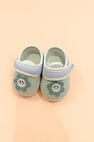 Baby Booties – Unisex Infant Shoes - Dream Daisy (Blue, 0–6M)