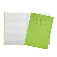 Janrax A4 Green 80 Pages Feint and Ruled Exercise Book