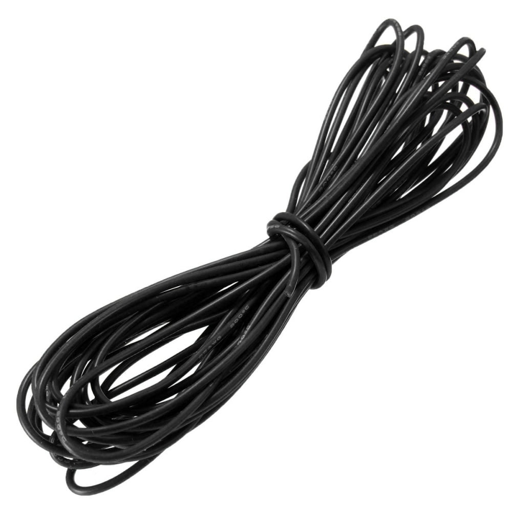 AMASS- SILICONE WIRE-22AWG-BLACK 1M
