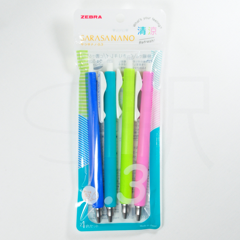 Zebra Sarasanano 4 Color Pen Set Refresh
