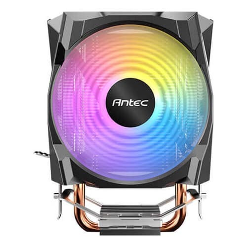 Antec A30 Neo ARGB CPU Air Cooler – 92mm PWM Fan | 2 Heat Pipes | 125W TDP | Black