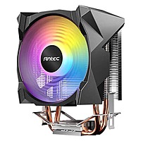 Antec A30 Neo ARGB CPU Air Cooler – 92mm PWM Fan | 2 Heat Pipes | 125W TDP | Black