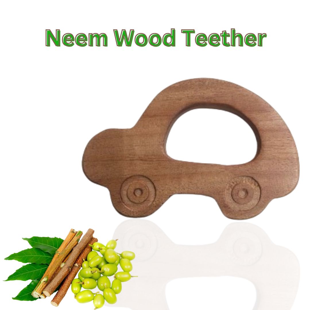 ZoomCar Neem Wood Teether ZoomCar Neem Wood Teether