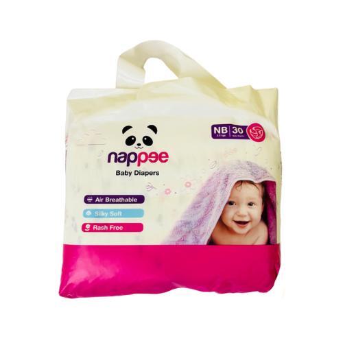 Nappee Economy Newborn - Tape/ Velcro - 30pcs (Upto 5kg) Nappee Economy Newborn - Tape/ Velcro - 30pcs (Upto 5kg)
