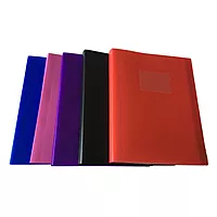 A4 Pink Flexible Cover 20 Pocket Display Book