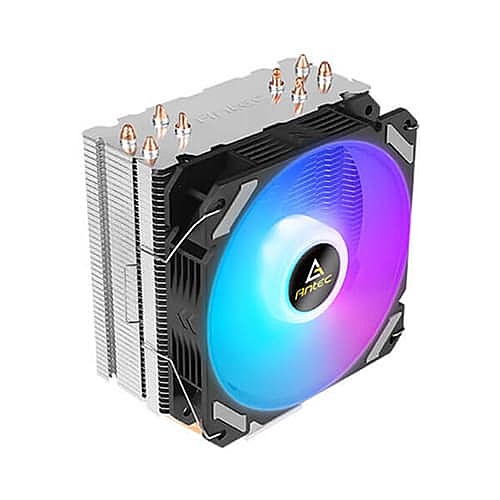 Antec A400i RGB CPU Air Cooler – 120mm PWM Fan | 4 Heat Pipes | 72 CFM