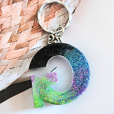 'G' ARORA INSPIRED LETTER KEYCHAIN(LKB00049) 'G' ARORA INSPIRED LETTER KEYCHAIN(LKB00049)