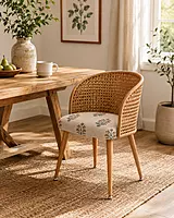Sunlit Rattan Dining Chair