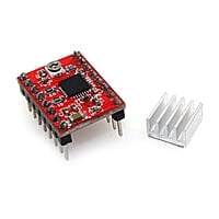 Side view of A4988 stepper motor driver module Side view of A4988 stepper motor driver module