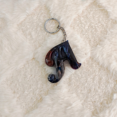 COSMO EFFECT "A" LETTER KEYCHAIN