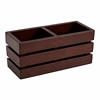 Wooden Dual Compartment Organiser