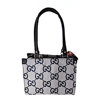 Monogram Elegance Tote with Floral Scarf