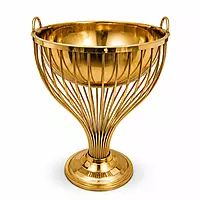 KADHAI DUSTBIN GOLD ZM