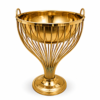 KADHAI DUSTBIN GOLD ZM