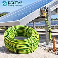 6mm² Aluminium Earthing Cable – (Yellow-Green) | Single Strand Wire