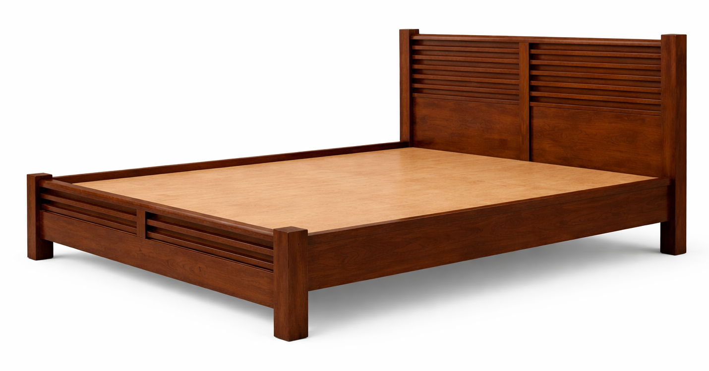 Calicat Loovers Headboard Hotel King Size Bed