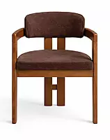 Burbon Fine Dining Cafe Solidwood Upholstery Chair