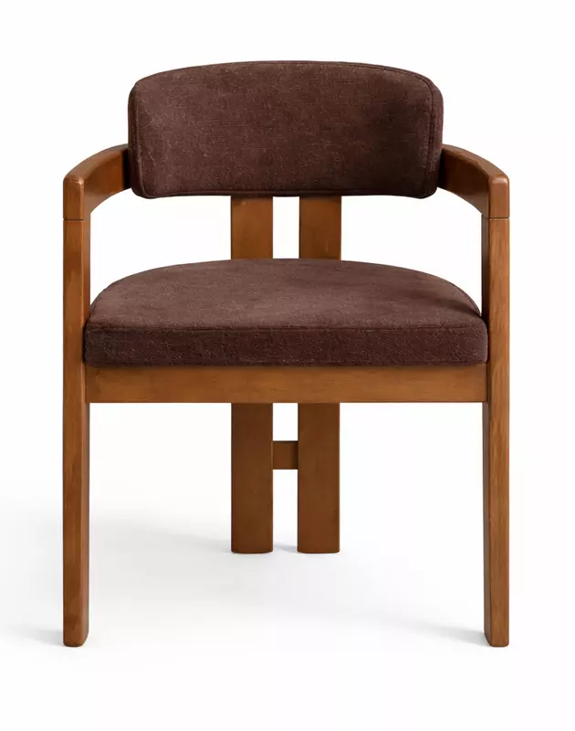 Burbon Fine Dining Cafe Solidwood Upholstery Chair