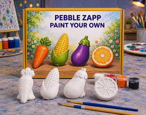 Reusable Veggies & Orange DIY Painting Kit – Paint Your Own Fruits & Vegetables