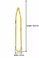 Gold-Tone Long Oval Link Chain Necklace with Knot Detail